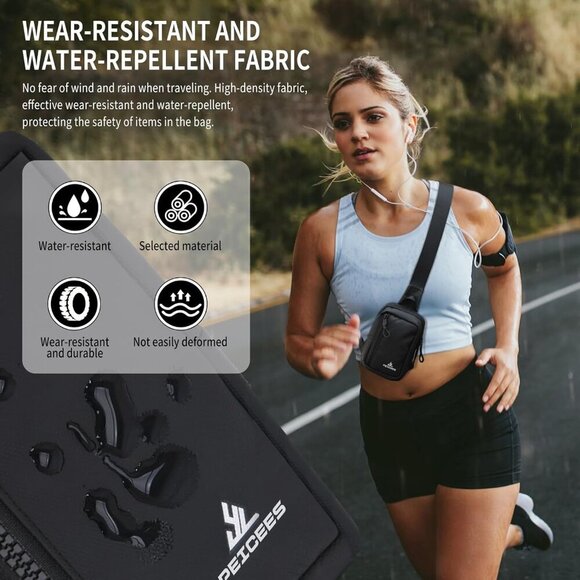 Small Crossbody Bag for Men Women Mini Sling Bag Travel Running Phone Daypack Cr - Picture 2 of 8